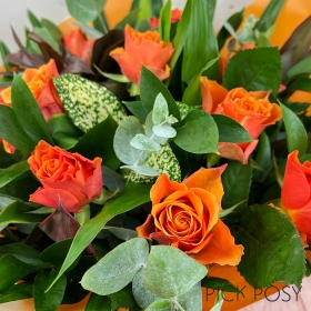 Marmalade-Moments-12-dozen-orange-roses-bouquet-delivered-strood-rochester-medway-kent