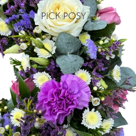 classic-wreath-loose-pink-purple-lilac-white-funeral-flowers-ring-circle-of-life-delivered-strood-rochester-medway-kent