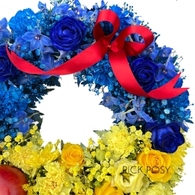 princess-snow-white-wreath-ring-funeral-flowers-delivered-strood-medway-rochester-kent