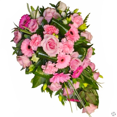 Pink Single Ended Funeral Spray