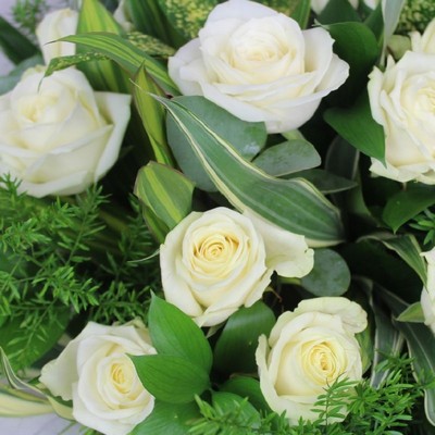 12-dozen-white-roses-handtie-bouquet-flowers-delivery-strood-rochester-medway-kent