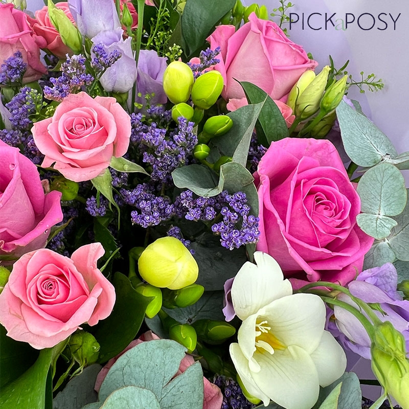 scrumptious-pretty-pink-lilac-handtie-bouquet-freesia-roses-flowers-delivered-strood-rochester-medway-kent