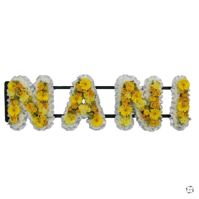 nani-fusion-letters-Nani-Nan-Nanny-Nannie-funeral-tribute-funeral-flowers-tribute-strood-rochester-medway-kent