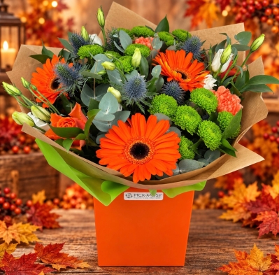 pumpkin-squash-hand-tie-bouquet-flowers-delivered-strood-rochester-medway-kent