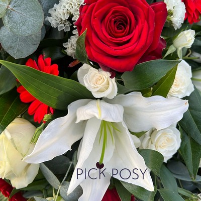 red-white-roses-gerberas-casket-coffin-spray-funeral-flowers-tribute-delivered-strood-rochester-medway-kent