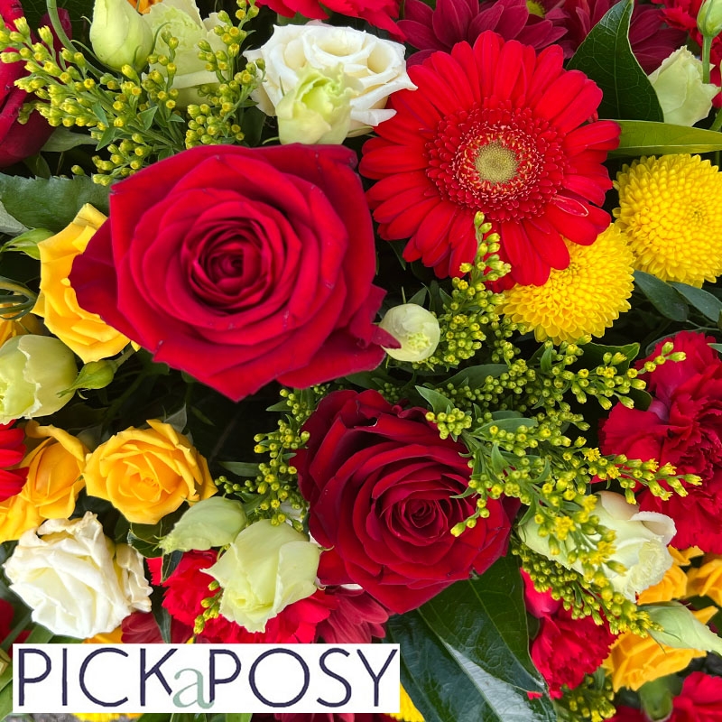 red-yellow-roses-gerberas-coffin-casket-arrangement-spray-funeral-flowers-strood-rochester-medway-kent
