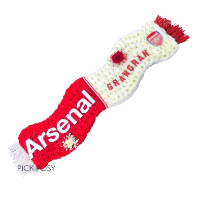 arsenal-football-team-scarf-funeral-flowers-tribute-wreath-delivered-strood-rochester-medway