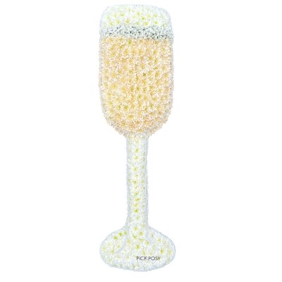 champagne-champers-prosecco-glass-bubbly-funeral-flowers-tribute-delivered-strood-rochester-medway-kent