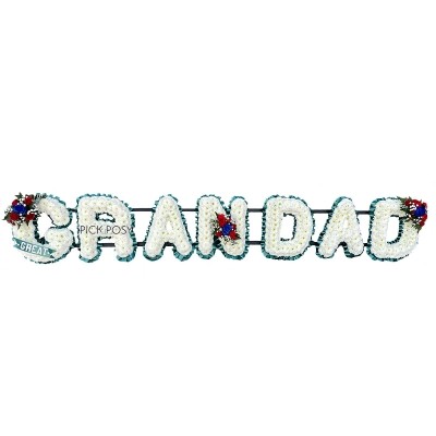 grandad-gramps-roses-letters-funeral-flowers-tribute-delivered-strood-rochester-medway-kent