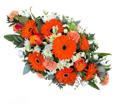 orange-white-double-ended-spray-funeral-flowers-tribute-delivered-strood-rochester-medway