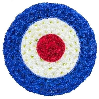 Raf-roundel-mod-target-royal-air-force-funeral-flowers-tribute-wreath-delivered-strood-rochester-medway
