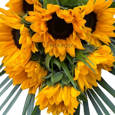 sunflower-tied-natural-tied-sheaf-wreath-funeral-flowers-tribute-delivered-strood-rochester-medway-kent 