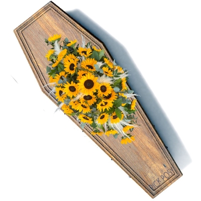 sunflowers-helianthus-pampas-coffin-casket-spray-funeral-flowers-delivered-strood-rochester-kent