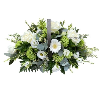 white-basket-sympathy-funeral-flowers-delivered-strood-rochester-medway-kent