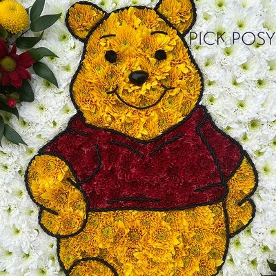 Winnie-the-pooh-bear-funeral-flowers-tribute-wreath-strood-rochester-medway-kent