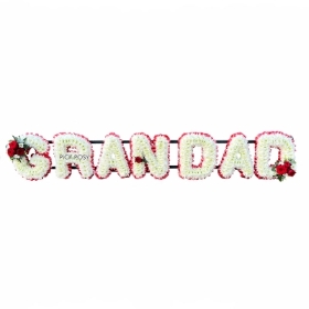 red-white-grandad-roses-letters-funeral-flowers-tribute-delivered-strood-rochester-medway-kent