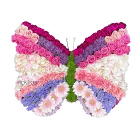 Butterfly-pretty-funeral-flowers-tribute-delivered-strood-Rochester-Medway-kent