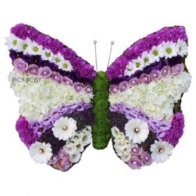 Butterfly-pretty-funeral-flowers-tribute-delivered-strood-Rochester-Medway-kent