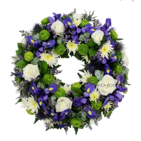 classic-wreath-loose-funeral-flowers-ring-circle-of-life-delivered-strood-rochester-medway-kent