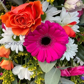 vibrant-colourful-bright-double-ended-open-ended-spray-funeral-flowers-tribute-delivered-strood-rochester-medway-kent