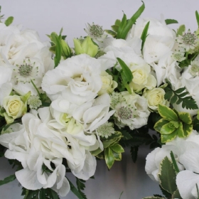 white-hydrangea-open-heart-funeral-flowers-tribute-strood-rochester-medway 