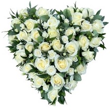 White Rose Heart