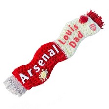 arsenal-football-team-scarf-funeral-flowers-tribute-wreath-delivered-strood-rochester-medway