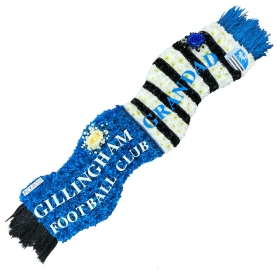 gillingham-fc-football-scarf-club-team-local-funeral-flowers-tribute-delivered-strood-rochester-medway-kent