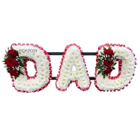 red-white-roses-letters-funeral-flowers-tribute-delivered-strood-rochester-medway-kent