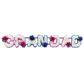 grandad-blue-roses-pink-white-letters-funeral-flowers-tribute-delivered-strood-rochester-medway-kent