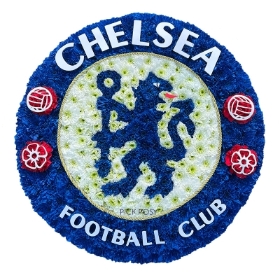 chelsea-logo-badge-football-funeral-flowers-tribute-wreath-delivered-strood-rochester-medway-kent