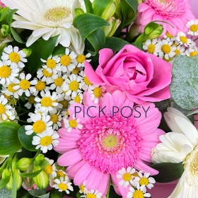 bonnie-lass-pink-roses-gerberas-gift-bouquet-flowers-delivered-strood-rochester-medway-kent