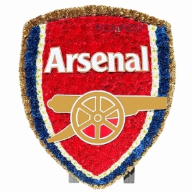 Arsenal-badge-football-funeral-flowers-tribute-wreath-delivered-strood-rochester-medway-kent