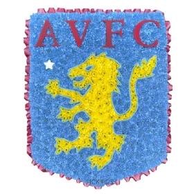 aston-villa-football-club-badge-logo-funeral-flowers-tribute-delivered-strood-rochester-medway-kent