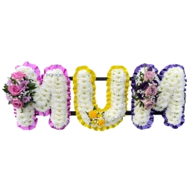 vibrant-colourful-mum-momma-mummy-letters-funeral-wreath-flowers-tribute-delivered-strood-rochester-medway-kent