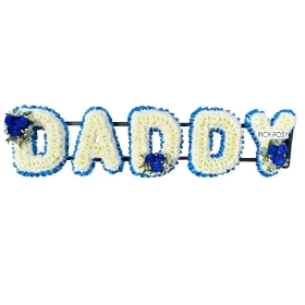 daddy-dad-pops-pop-letters-funeral-flowers-tribute-delivered-strood-rochester-medway-kent