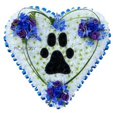 dogs-paw-print-animal-lover-blue-heart-delivered-strood-rochester-medway-kent