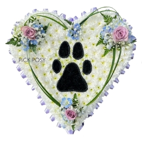 dogs-paw-print-animal-lavender-heart-delivered-strood-rochester-medway-kent
