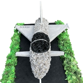 eurofighter-typhoon-jet-plane-funeral-flowers-tribute-delivered-strood-rochester-medway-kent