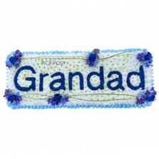 grandad-plaque-roses-letters-funeral-flowers-tribute-delivered-strood-rochester-medway-kent