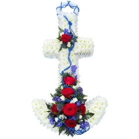 anchor-2D-navy-maritime-sea-funeral-flowers-tribute-wreath-delivered-strood-rochester-kent-florist