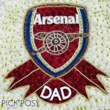 arsenal-football-badge-logo-funeral-flowers-wreath-tribute-delivered-strood-rochester-medway-kent