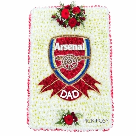 arsenal-football-badge-logo-funeral-flowers-wreath-tribute-delivered-strood-rochester-medway-kent
