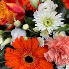 orange-white-double-ended-spray-funeral-flowers-tribute-delivered-strood-rochester-medway