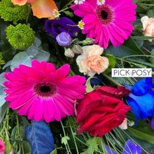 rainbow-colourful-vibrant-casket-coffin-spray-funeral-flowers-strood-rochester-medway-kent