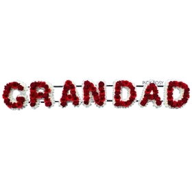 grandad-gramps-red-white-roses-letters-funeral-flowers-tribute-delivered-strood-rochester-medway-kent