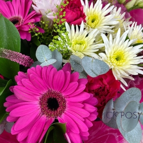 strawberry-crush-handtie-bouquet-cerise-pink-delivered-strood-rochester-medway-kent