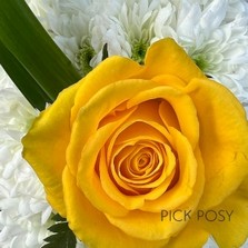 yellow-white-based-funeral-cross-wreath-flowers-delivered-strood-rochester-medway-kent