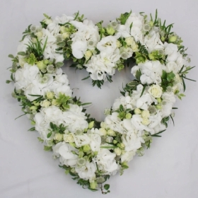 white-hydrangea-open-heart-funeral-flowers-tribute-strood-rochester-medway 
